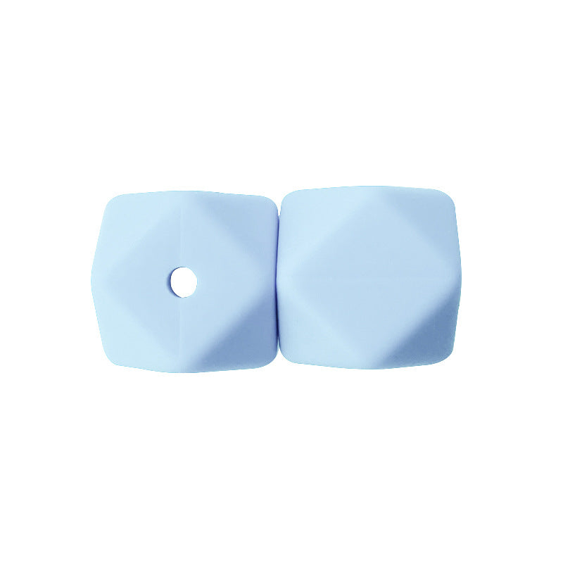 Wholesale 17MM 50PCS Hexagon DIY Colorful Beads Silicone